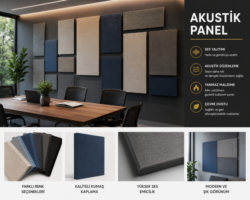 Sultanbeyli akustik panel fiyat